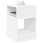 vidaXL End Table Λευκό 30,5 x 30 x 45 εκ Επεξεργασμένο Ξύλο