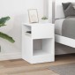 vidaXL End Table Λευκό 30,5 x 30 x 45 εκ Επεξεργασμένο Ξύλο