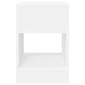 vidaXL End Table Λευκό 30,5 x 30 x 45 εκ Επεξεργασμένο Ξύλο