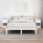 vidaXL End Table 2 τμχ. Λευκό 30,5 x 30 x 45 εκ Επεξεργασμένο Ξύλο