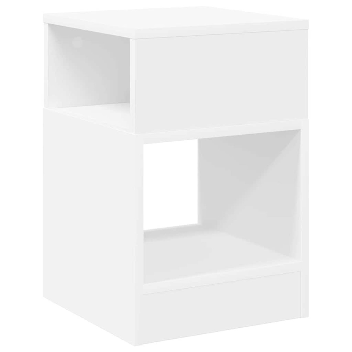 vidaXL End Table 2 τμχ. Λευκό 30,5 x 30 x 45 εκ Επεξεργασμένο Ξύλο
