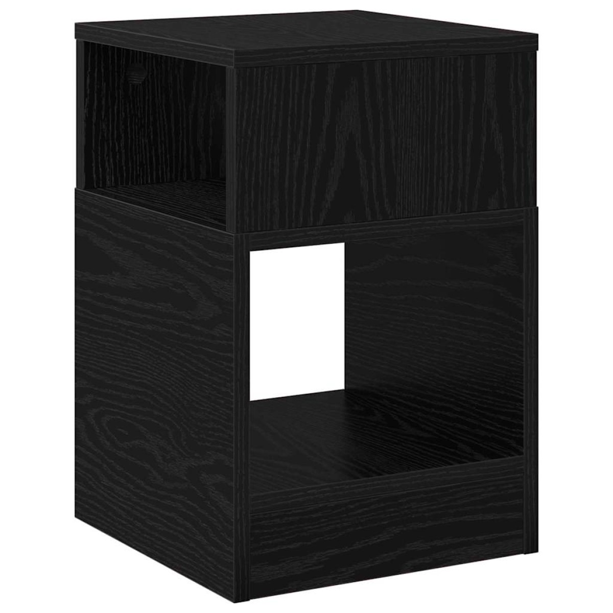 vidaXL End Table Μαύρη Οξυά 30,5 x 30 x 45 εκ Επεξεργασμένο Ξύλο
