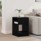 vidaXL End Table Μαύρη Οξυά 30,5 x 30 x 45 εκ Επεξεργασμένο Ξύλο