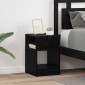 vidaXL End Table 2 τμχ. Μαύρη Οξυά 30,5 x 30 x 45 εκ