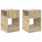 vidaXL End Table 2 τμχ. Δρύς Sonoma 30,5 x 30 x 45 εκ