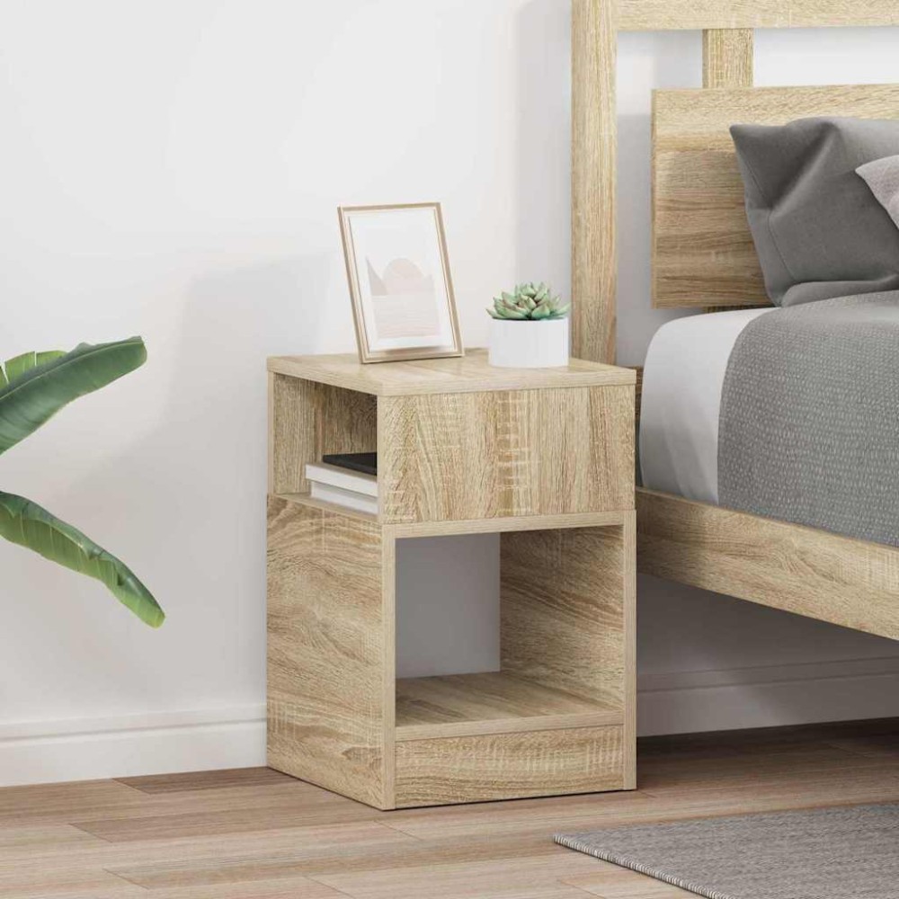 vidaXL End Table 2 τμχ. Δρύς Sonoma 30,5 x 30 x 45 εκ