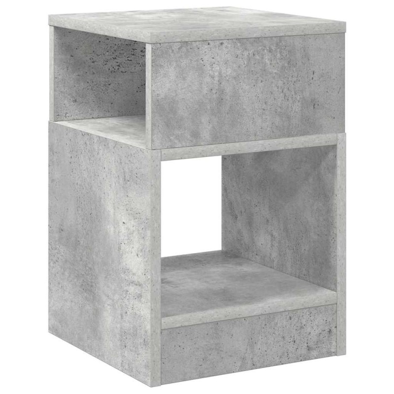 vidaXL End Table Σκυρόδεμα Γκρι 30,5 x 30 x 45 εκ Επεξεργασμένο Ξύλο