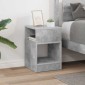 vidaXL End Table Σκυρόδεμα Γκρι 30,5 x 30 x 45 εκ Επεξεργασμένο Ξύλο