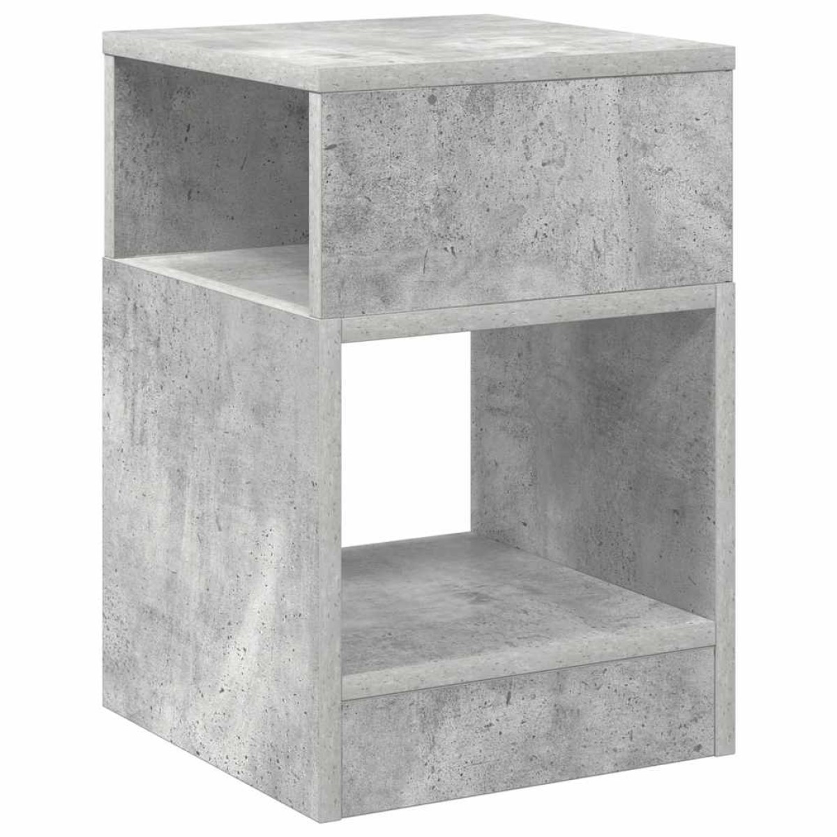 vidaXL End Table Σκυρόδεμα Γκρι 30,5 x 30 x 45 εκ Επεξεργασμένο Ξύλο
