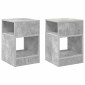 vidaXL End Table 2 τμχ. Σκυρόδεμα Γκρι 30,5 x 30 x 45 εκ
