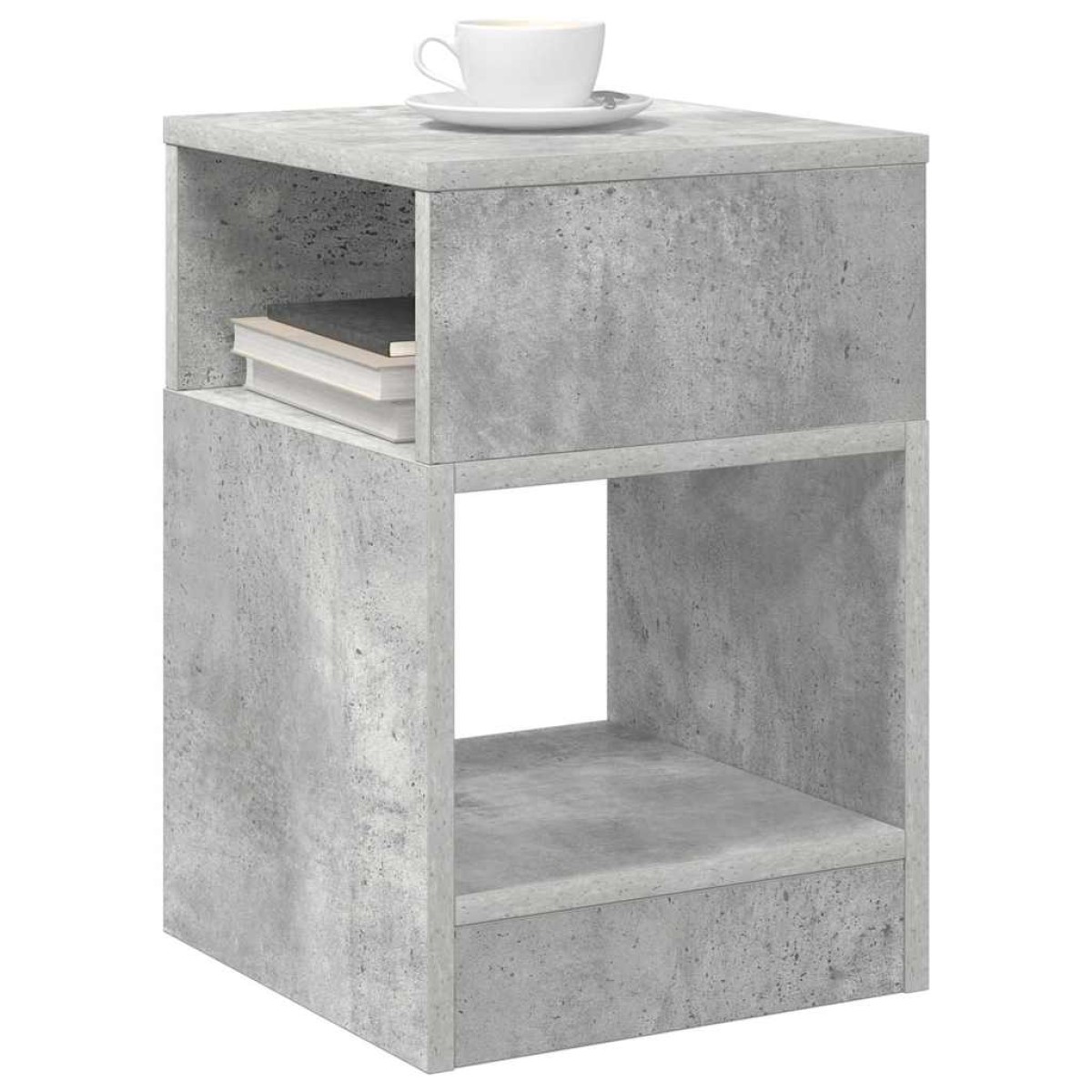 vidaXL End Table 2 τμχ. Σκυρόδεμα Γκρι 30,5 x 30 x 45 εκ