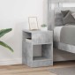 vidaXL End Table 2 τμχ. Σκυρόδεμα Γκρι 30,5 x 30 x 45 εκ