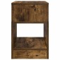 vidaXL End Table Καπνιστό Δρύς 30,5 x 30 x 45 εκ Επεξεργασμένο Ξύλο