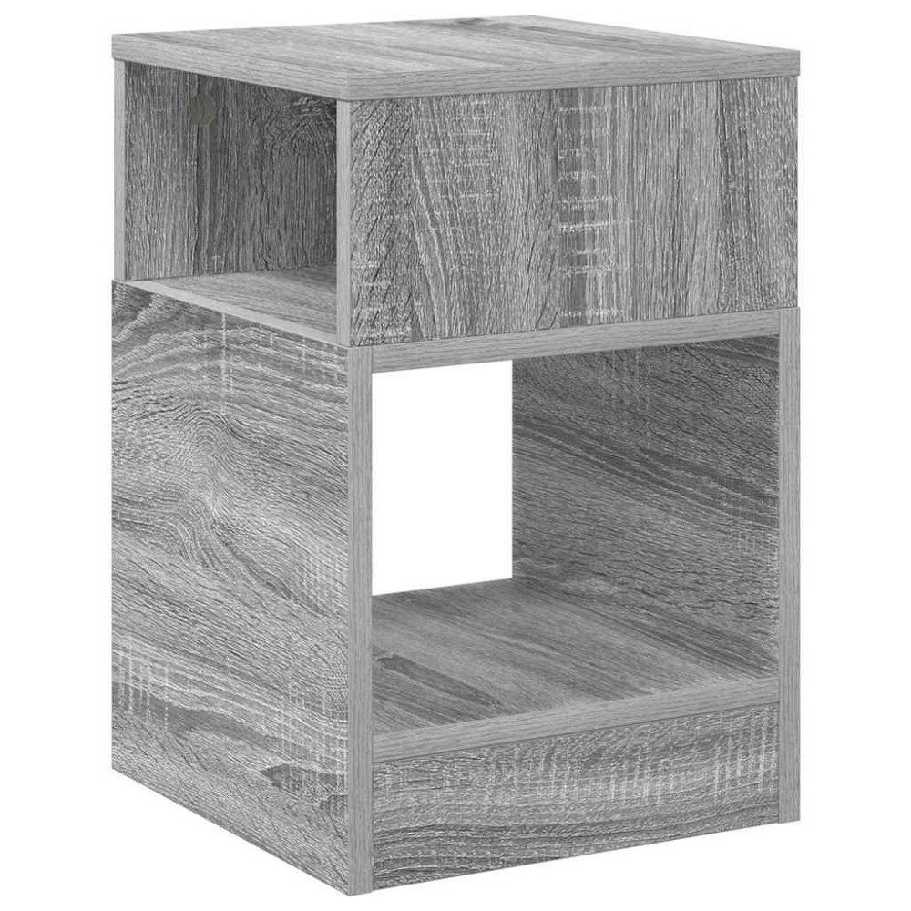 vidaXL End Table Γκρίζο Σονομα 30,5 x 30 x 45 εκ Επεξεργασμένο Ξύλο