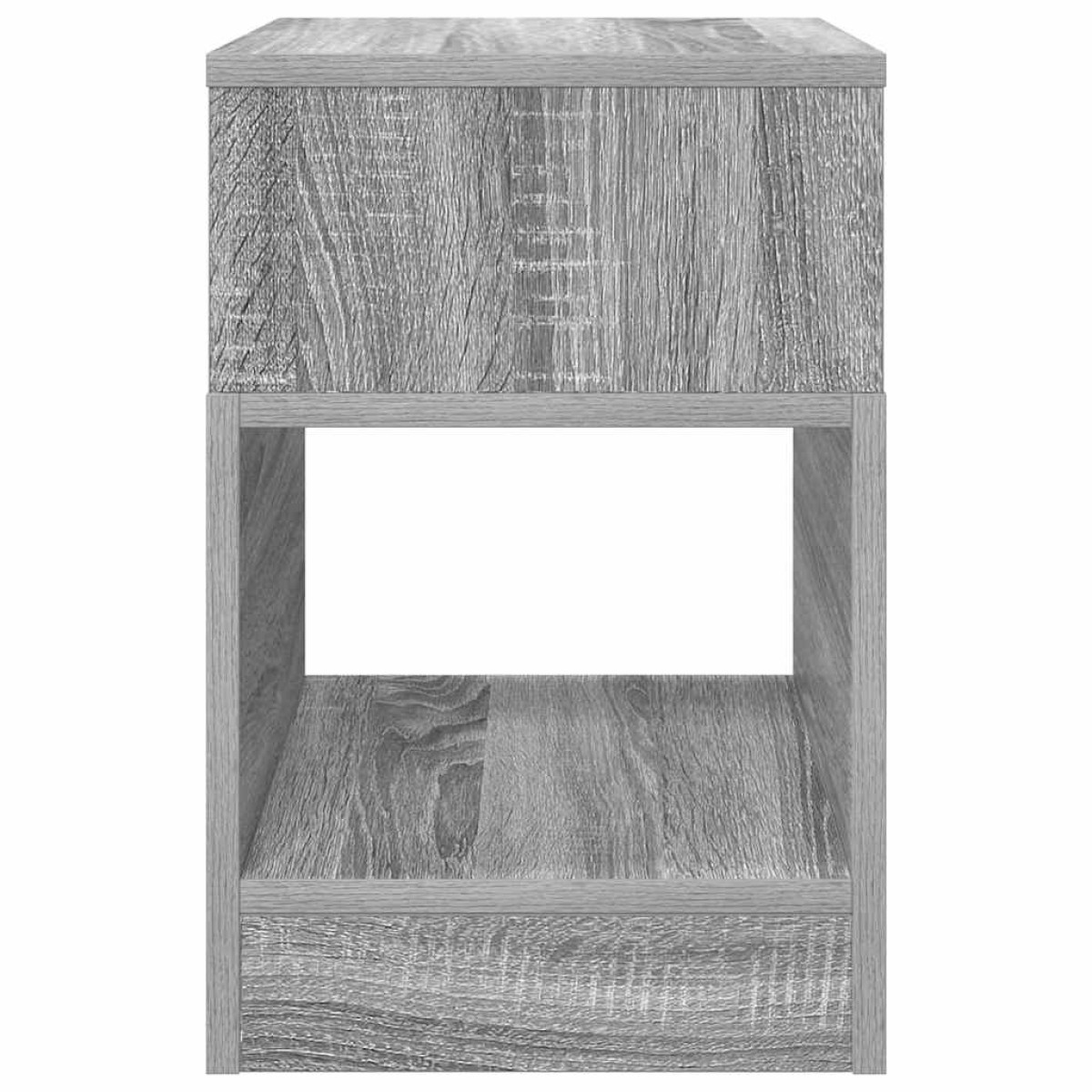 vidaXL End Table 2 τμχ. Γκρίζο Σονομα 30,5 x 30 x 45 εκ