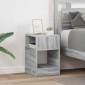 vidaXL End Table 2 τμχ. Γκρίζο Σονομα 30,5 x 30 x 45 εκ