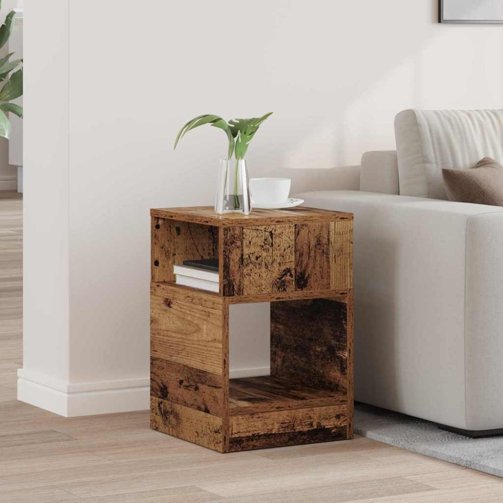 vidaXL End Table Παλιό ξύλο 30,5 x 30 x 45 εκ Επεξεργασμένο Ξύλο
