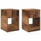 vidaXL End Table 2 τμχ. Παλιό ξύλο 30,5 x 30 x 45 εκ