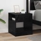 vidaXL End Table Μαύρη Οξυά 40,5 x 40 x 45 εκ Επεξεργασμένο Ξύλο