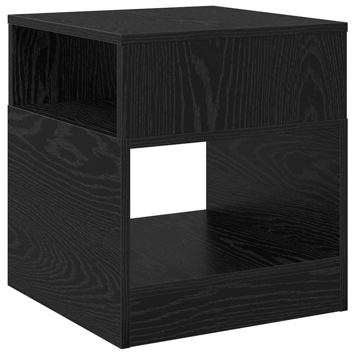 vidaXL End Table Μαύρη Οξυά 40,5 x 40 x 45 εκ Επεξεργασμένο Ξύλο