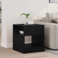 vidaXL End Table Μαύρη Οξυά 40,5 x 40 x 45 εκ Επεξεργασμένο Ξύλο