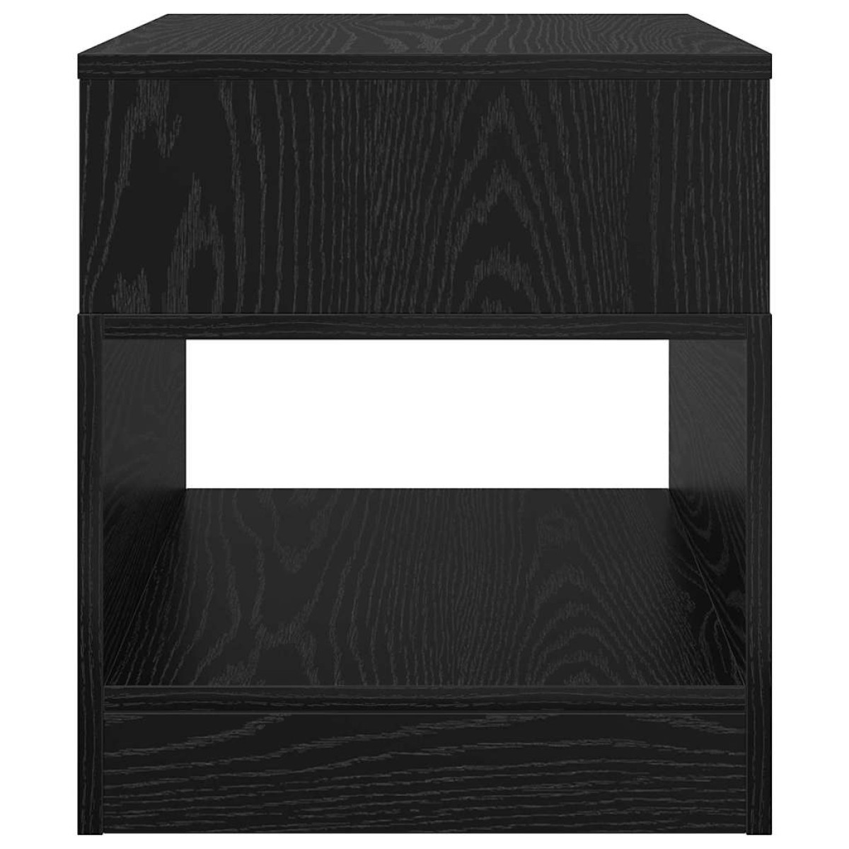 vidaXL End Table 2 τμχ. Μαύρη Οξυά 40,5 x 40 x 45 εκ