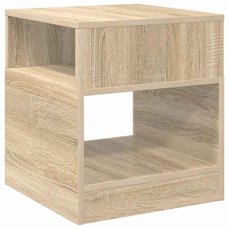 vidaXL End Table Δρύς Sonoma 40,5 x 40 x 45 εκ Επεξεργασμένο Ξύλο