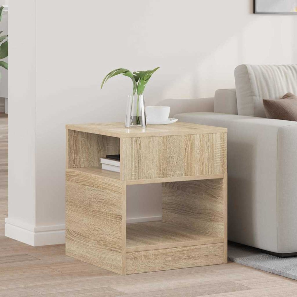 vidaXL End Table Δρύς Sonoma 40,5 x 40 x 45 εκ Επεξεργασμένο Ξύλο