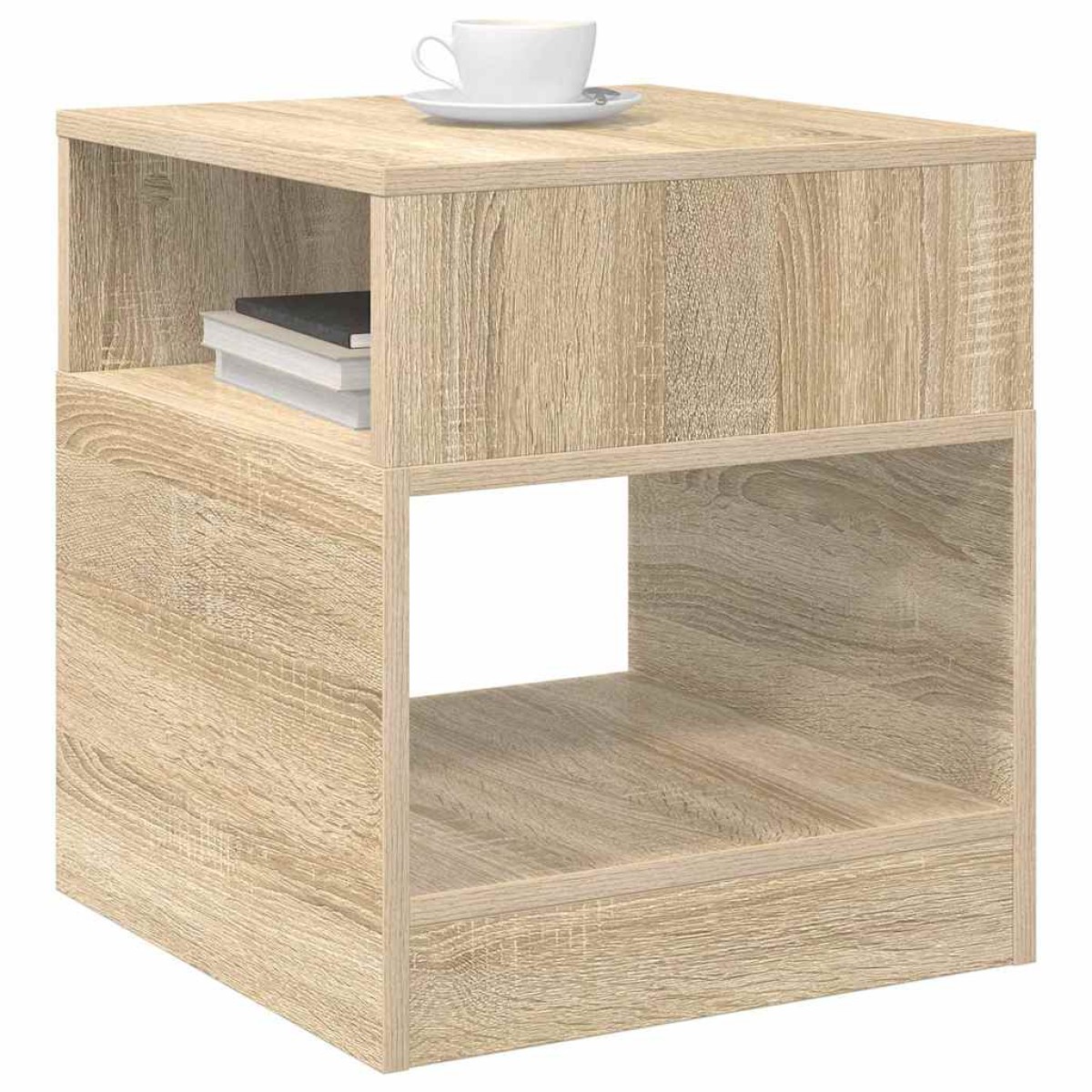 vidaXL End Table Δρύς Sonoma 40,5 x 40 x 45 εκ Επεξεργασμένο Ξύλο