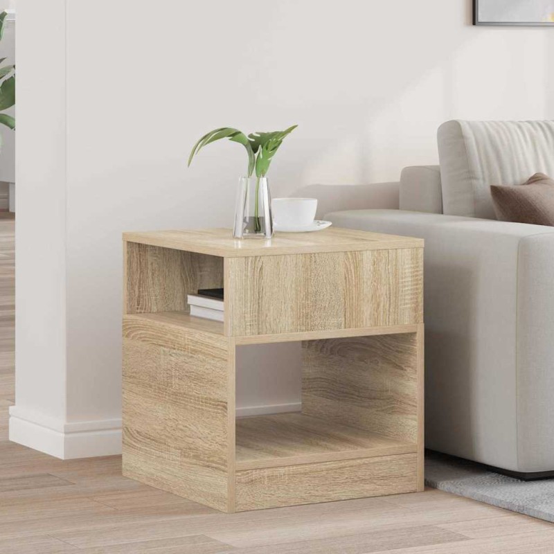 vidaXL End Table Δρύς Sonoma 40,5 x 40 x 45 εκ Επεξεργασμένο Ξύλο