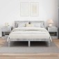 vidaXL End Table 2 τμχ. Σκυρόδεμα Γκρι 40,5 x 40 x 45 εκ
