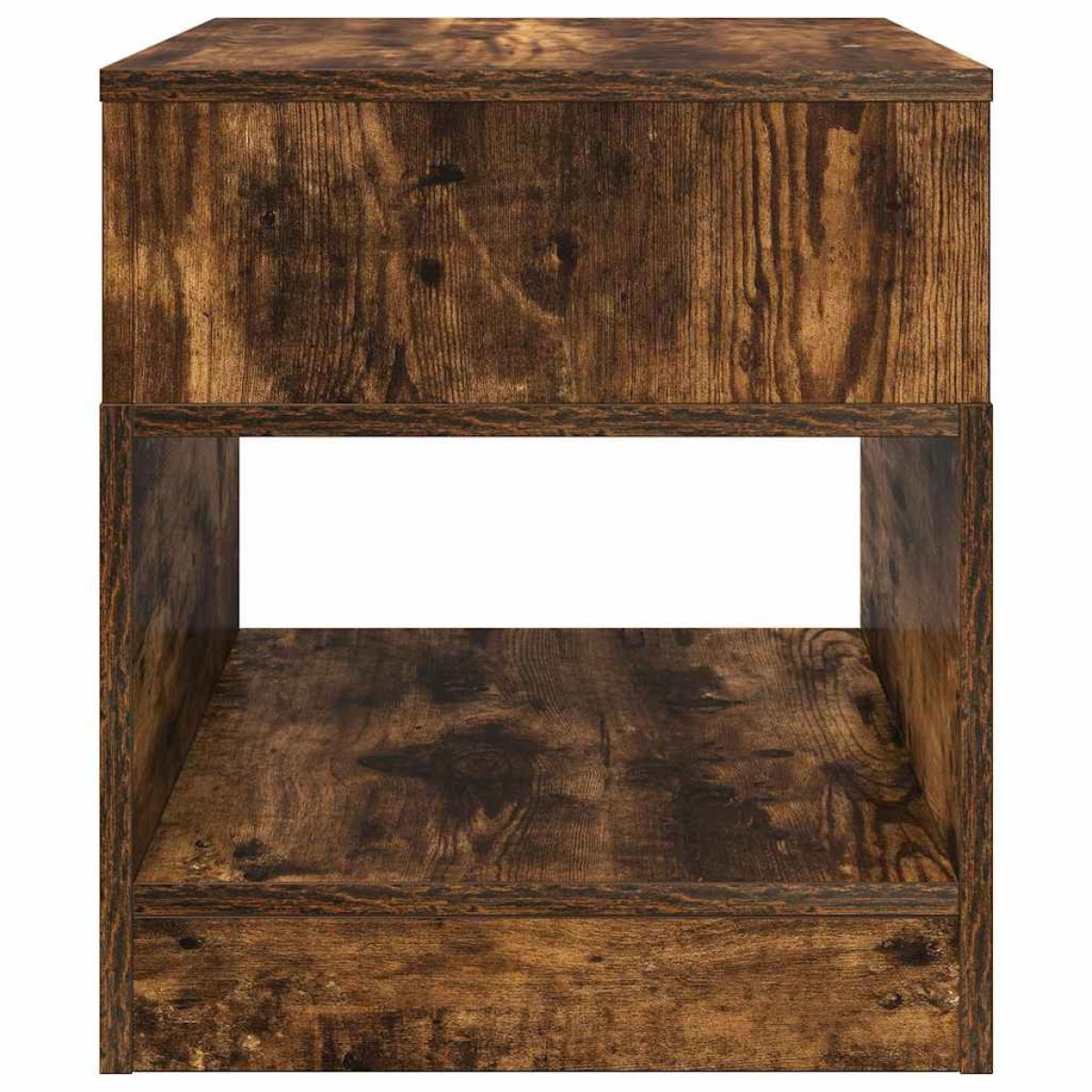 vidaXL End Table Καπνιστό Δρύς 40,5 x 40 x 45 εκ Επεξεργασμένο Ξύλο