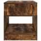 vidaXL End Table Καπνιστό Δρύς 40,5 x 40 x 45 εκ Επεξεργασμένο Ξύλο
