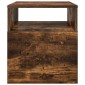 vidaXL End Table Καπνιστό Δρύς 40,5 x 40 x 45 εκ Επεξεργασμένο Ξύλο
