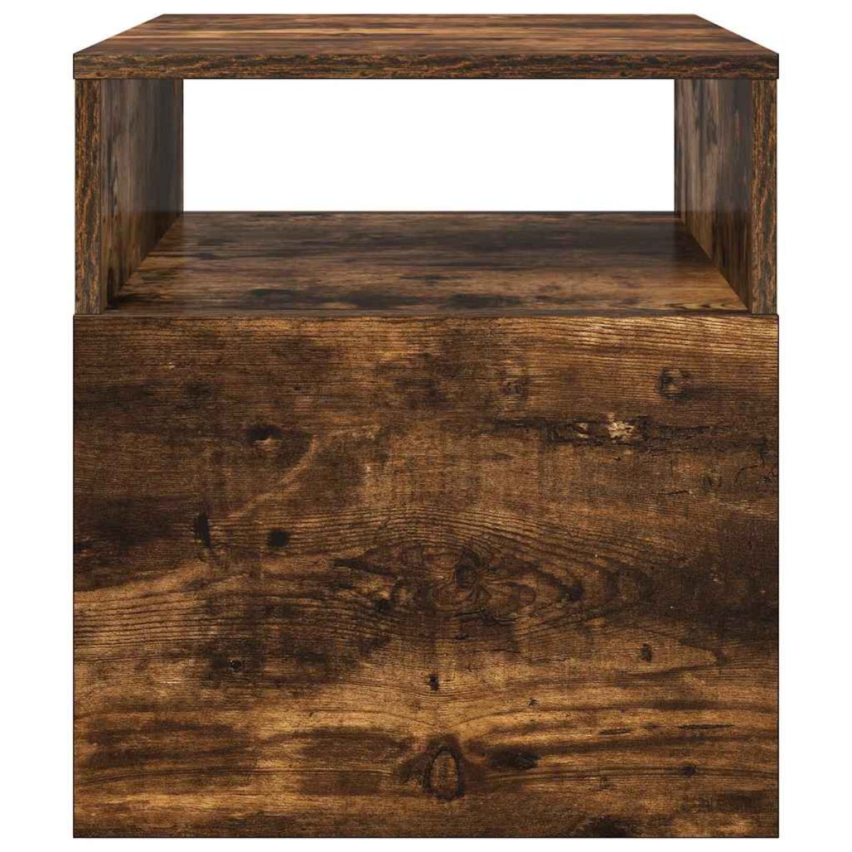 vidaXL End Table 2 τμχ. Καπνιστό Δρύς 40,5 x 40 x 45 εκ