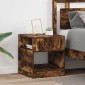vidaXL End Table 2 τμχ. Καπνιστό Δρύς 40,5 x 40 x 45 εκ