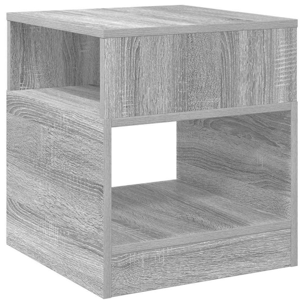 vidaXL End Table Γκρίζο Σονομα 40,5 x 40 x 45 εκ Επεξεργασμένο Ξύλο