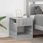 vidaXL End Table 2 τμχ. Γκρίζο Σονομα 40,5 x 40 x 45 εκ