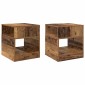vidaXL End Table 2 τμχ. Παλιό ξύλο 40,5 x 40 x 45 εκ