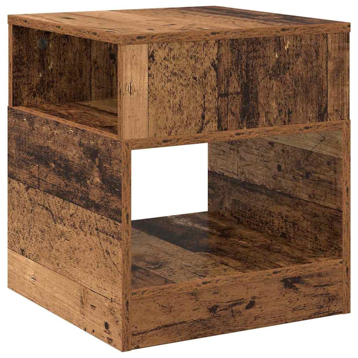 vidaXL End Table 2 τμχ. Παλιό ξύλο 40,5 x 40 x 45 εκ