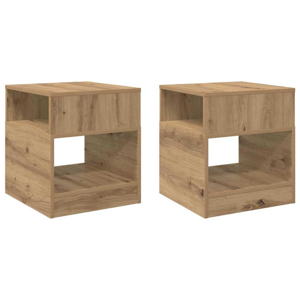 vidaXL End Table 2 τμχ. Artisan Oak 40,5 x 40 x 45 εκ