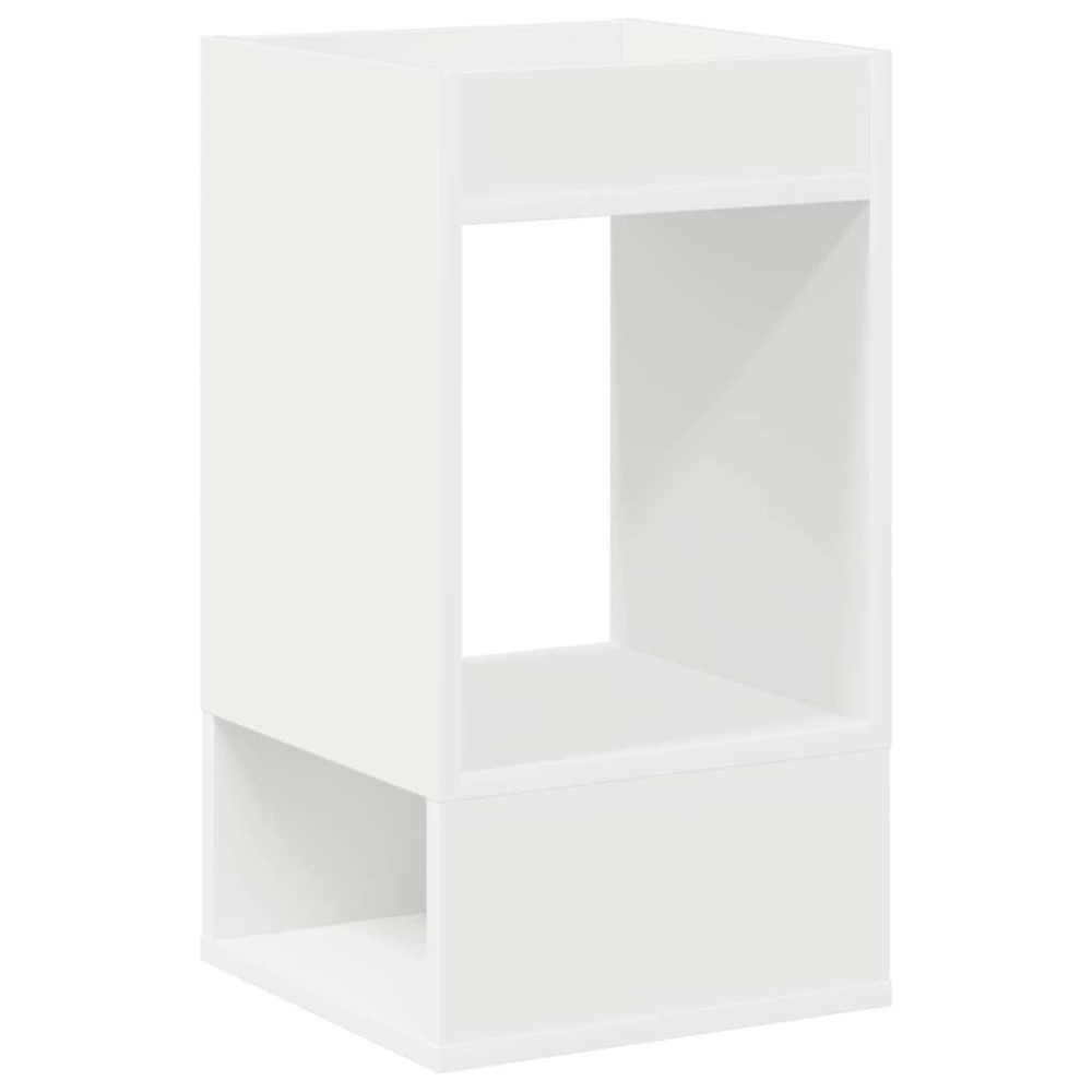 vidaXL End Table Λευκό 30 x 30 x 56 εκ. Επεξεργασμένο Ξύλο