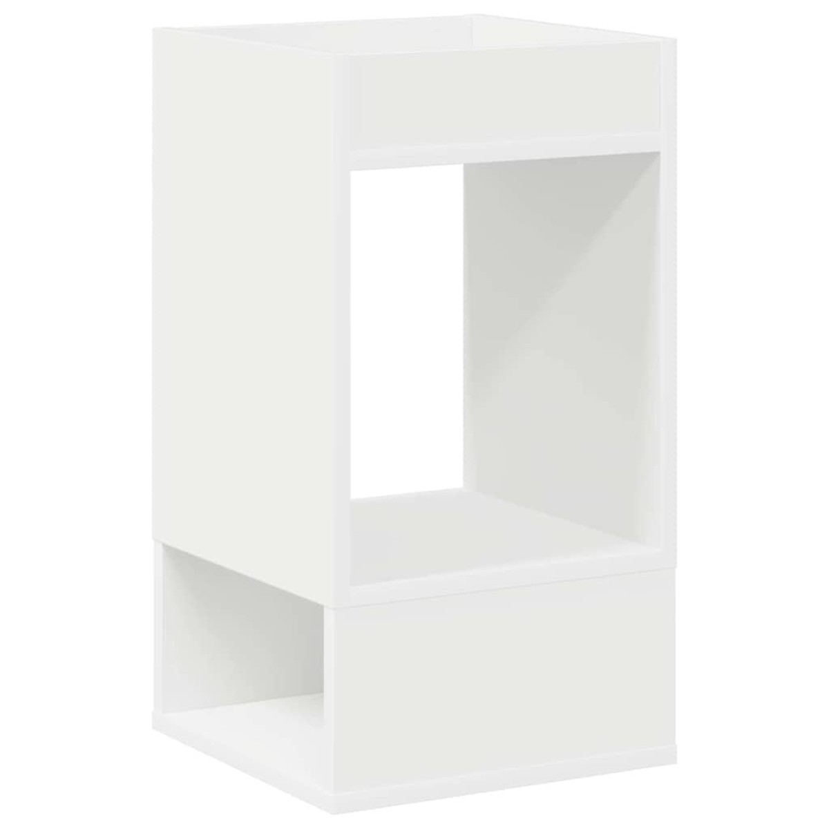 vidaXL End Table Λευκό 30 x 30 x 56 εκ. Επεξεργασμένο Ξύλο