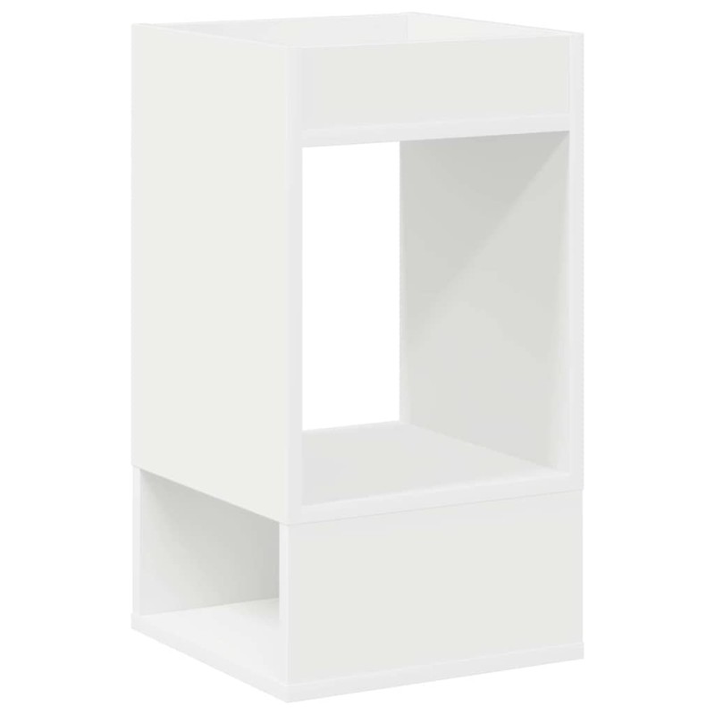 vidaXL End Table Λευκό 30 x 30 x 56 εκ. Επεξεργασμένο Ξύλο