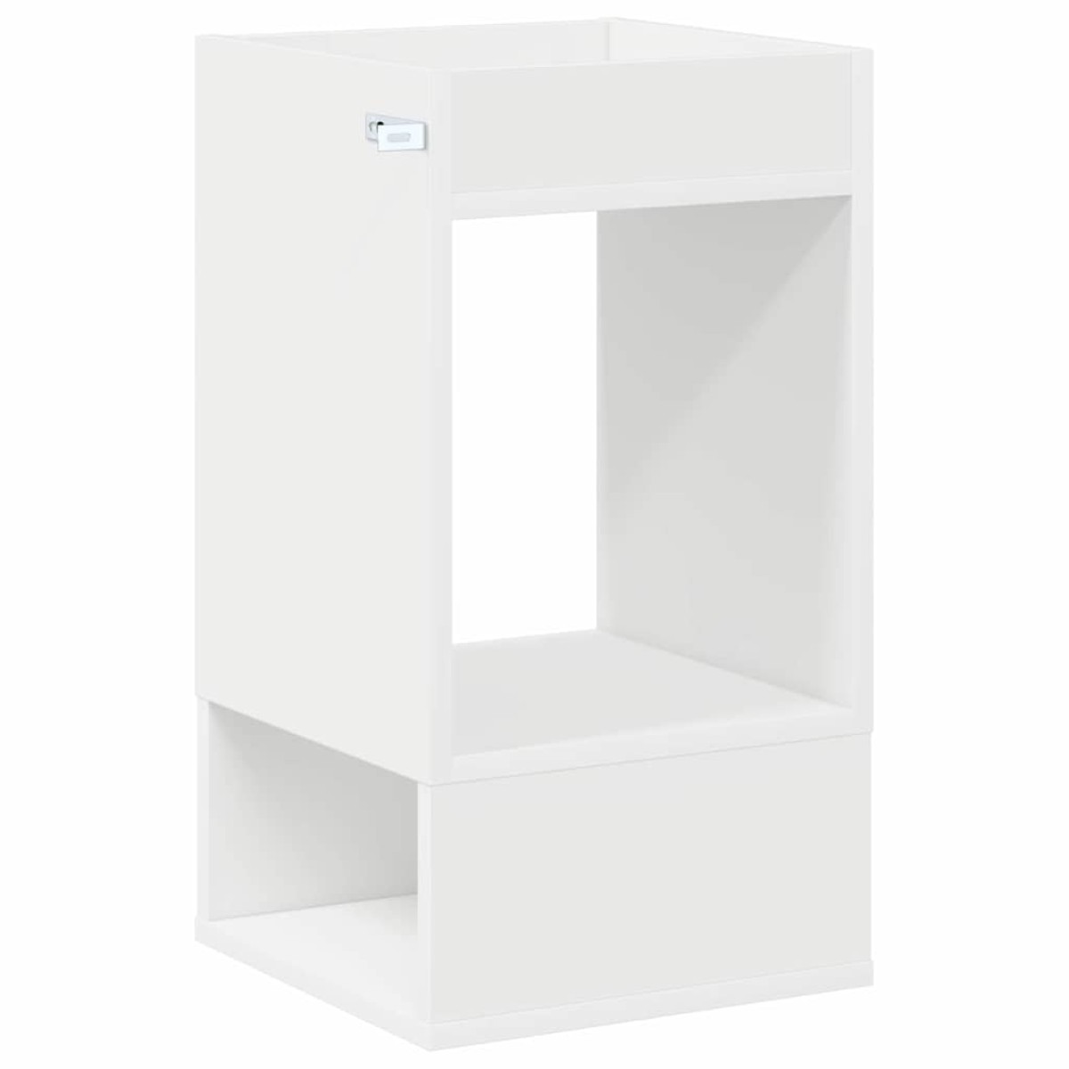 vidaXL End Table Λευκό 30 x 30 x 56 εκ. Επεξεργασμένο Ξύλο