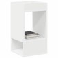 vidaXL End Table 2 τμχ. Λευκό 30 x 30 x 56 εκ. Επεξεργασμένο Ξύλο