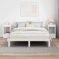 vidaXL End Table 2 τμχ. Λευκό 30 x 30 x 56 εκ. Επεξεργασμένο Ξύλο