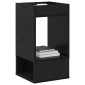 vidaXL End Table Μαύρη Οξυά 30 x 30 x 56 εκ. Επεξεργασμένο Ξύλο