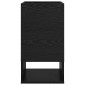 vidaXL End Table Μαύρη Οξυά 30 x 30 x 56 εκ. Επεξεργασμένο Ξύλο