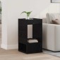 vidaXL End Table Μαύρη Οξυά 30 x 30 x 56 εκ. Επεξεργασμένο Ξύλο